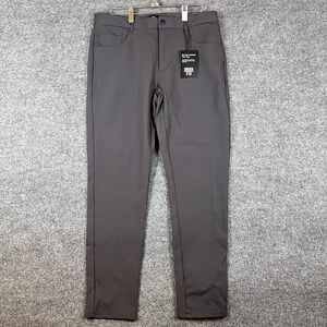 Under 5'10 Super Stretch Performance Pants Mens 30x28 Charcoal Gray NEW NWT